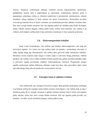 Vėjo energijos plėtra ir jos poveikis aplinkai bei ekonomikai. Paveikslėlis 10