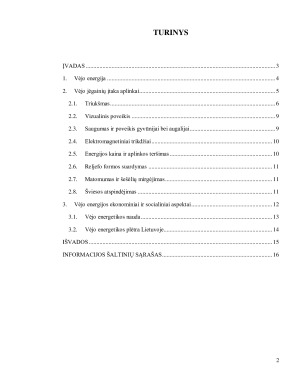 Vėjo energijos plėtra ir jos poveikis aplinkai bei ekonomikai. Paveikslėlis 2