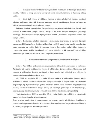 ELEKTROS IR ELEKTRONINĖS ĮRANGOS ATLIEKOS. Paveikslėlis 5