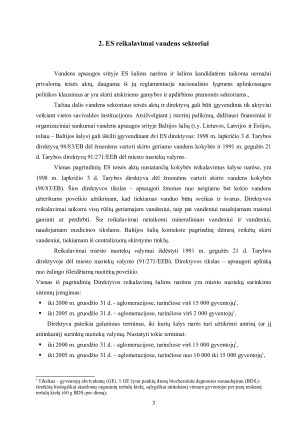 Vandens tarša, jos vertinimo kriterijai ir apsaugos perspektyvos Europos Sąjungoje ir Lietuvoje. Paveikslėlis 4