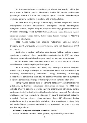 Vandens tarša, jos vertinimo kriterijai ir apsaugos perspektyvos Europos Sąjungoje ir Lietuvoje. Paveikslėlis 7