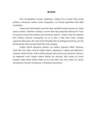 Atskirų aplinkos objektų apsaugos teisinio reguliavimo pagrindai. Vandens apsauga. Paveikslėlis 10