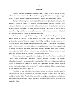 VĖJO ENERGIJA - ATSINAUJINANTIS ENERGIJOS IŠTEKLIS. Paveikslėlis 5