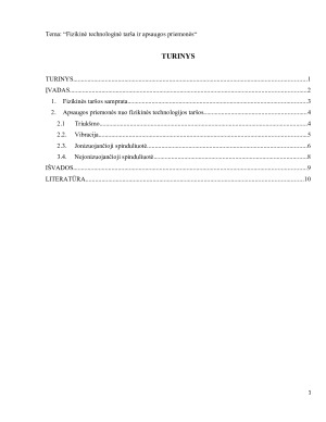 Fizikinė technologinė tarša ir apsaugos priemonės