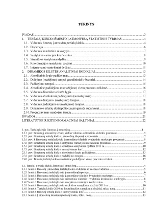 TERŠALŲ KIEKIO IŠMESTO Į ATMOSFERĄ ANALIZĖ IR PROGNOZĖ. Paveikslėlis 2