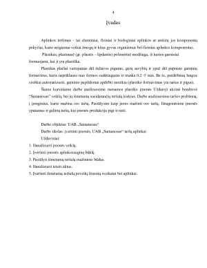 Plastiko gamybos UAB “Samanosas” aplinkos taršos vertinimas. Paveikslėlis 4
