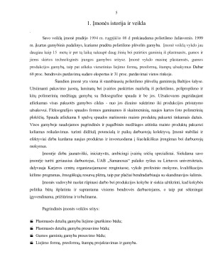 Plastiko gamybos UAB “Samanosas” aplinkos taršos vertinimas. Paveikslėlis 5