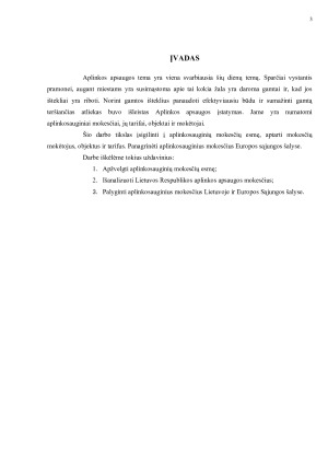 APLINKOSAUGINIAI MOKESČIAI LIETUVOJE IR EUROPOS SĄJUNGOS ŠALYSE. Paveikslėlis 3