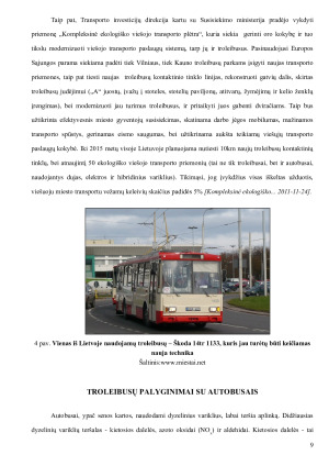 TROLEIBUSAS - VEIKSMINGA PRIEMONĖ AUTOTRANSPORTO UŽTERŠTUMO MAŽINIMUI. Paveikslėlis 9