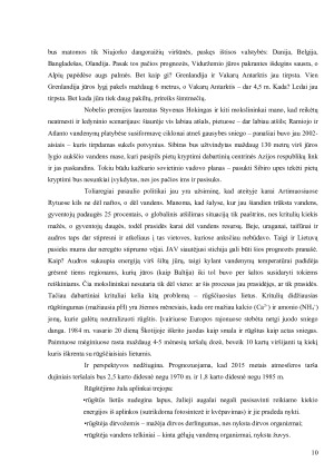 Šiltnamio reiškinys ir jo įtaka klimatui. Paveikslėlis 10