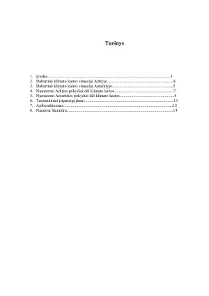 Poliariniai regionai ir klimato kaita. Paveikslėlis 2