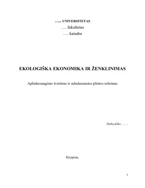 EKOLOGIŠKA EKONOMIKA IR ŽENKLINIMAS. Paveikslėlis 1