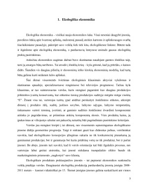 EKOLOGIŠKA EKONOMIKA IR ŽENKLINIMAS. Paveikslėlis 3