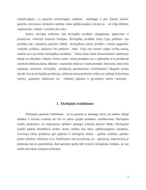 EKOLOGIŠKA EKONOMIKA IR ŽENKLINIMAS. Paveikslėlis 5