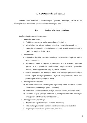 Vandens tarša, jos šaltiniai ir poveikis žmogaus sveikatai. Paveikslėlis 3