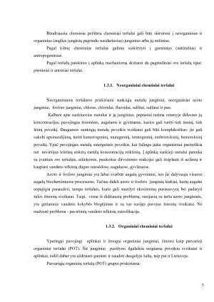 Vandens tarša, jos šaltiniai ir poveikis žmogaus sveikatai. Paveikslėlis 5