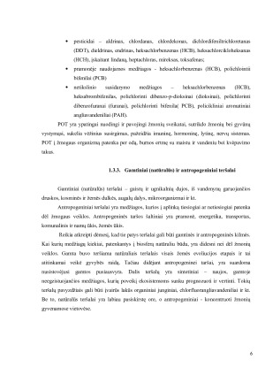 Vandens tarša, jos šaltiniai ir poveikis žmogaus sveikatai. Paveikslėlis 6