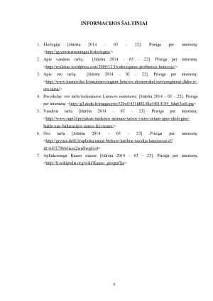 Ekologinė situacija ir gamtos apsaugos priemonės Kauno mieste. Paveikslėlis 9