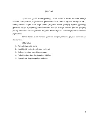 VANDENS GERINIMO ĮRENGINIŲ KOMPLEKSO EKONOMINIS PAGRINDIMAS. Paveikslėlis 3