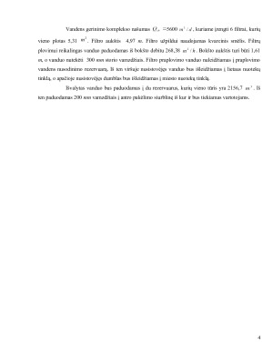 VANDENS GERINIMO ĮRENGINIŲ KOMPLEKSO EKONOMINIS PAGRINDIMAS. Paveikslėlis 5