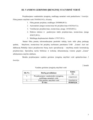 VANDENS GERINIMO ĮRENGINIŲ KOMPLEKSO EKONOMINIS PAGRINDIMAS. Paveikslėlis 8