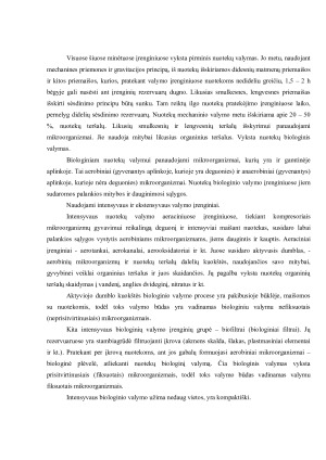 Buitinių ir paviršinių nuotekų surinkimas ir jų valymo būdai. Paveikslėlis 8