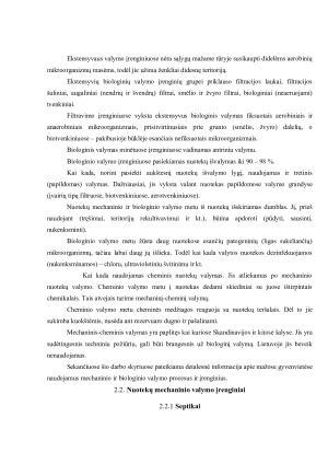Buitinių ir paviršinių nuotekų surinkimas ir jų valymo būdai. Paveikslėlis 9