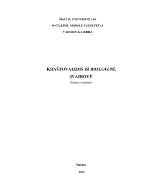 KRAŠTOVAIZDIS IR BIOLOGINĖ ĮVAIROVĖ. Paveikslėlis 1