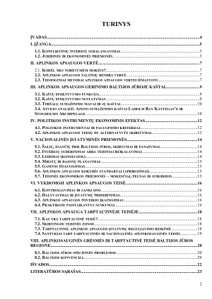 Ekonomika ir įstatymai – ekologinė apsauga Baltijos regione. Paveikslėlis 2