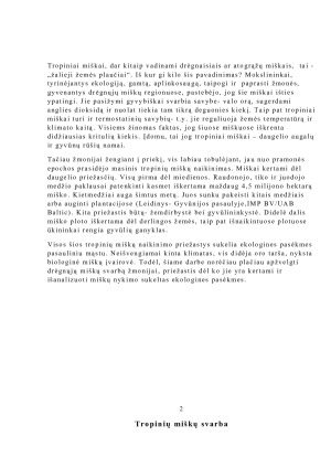 Tropinių miškų naikinimas ir jo ekologinės pasėkmės. Paveikslėlis 2