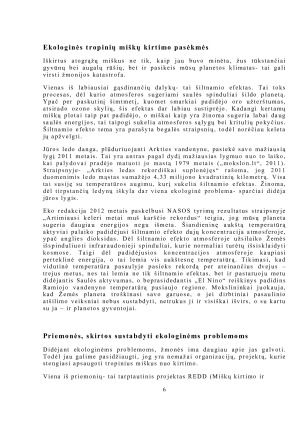 Tropinių miškų naikinimas ir jo ekologinės pasėkmės. Paveikslėlis 6