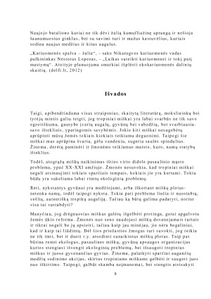 Tropinių miškų naikinimas ir jo ekologinės pasėkmės. Paveikslėlis 8