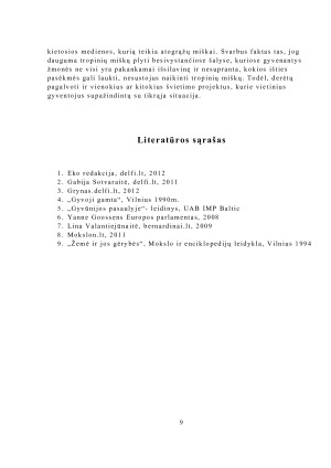 Tropinių miškų naikinimas ir jo ekologinės pasėkmės. Paveikslėlis 9