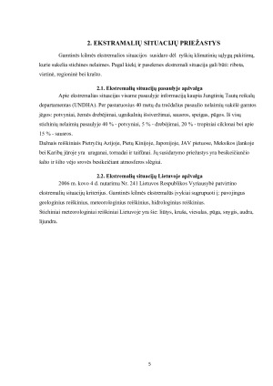 GAMTINĖS KILMĖS EKSTREMALIOS SITUACIJOS, JŲ PRIEŽASTYS IR PADARINIAI. Paveikslėlis 5