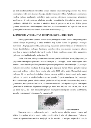 Gumos atliekų perdirbimo procesas ir jo analizė UAB Metaloidas. Paveikslėlis 7