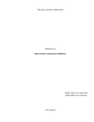 BIOLOGINIS APLINKOS TERŠIMAS