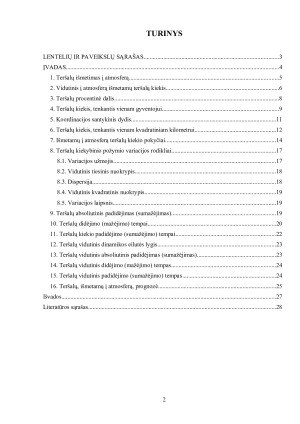 TERŠALŲ KIEKIO IŠMESTO Į ATMOSFERĄ ANALIZĖ IR PROGNOZĖ (3). Paveikslėlis 2