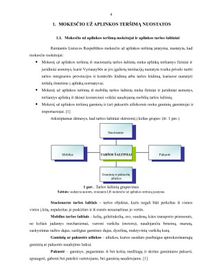 APLINKOS TARŠOS MOKESČIO NUOSTATŲ TAIKYMAS. Paveikslėlis 4