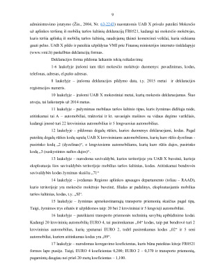 APLINKOS TARŠOS MOKESČIO NUOSTATŲ TAIKYMAS. Paveikslėlis 9