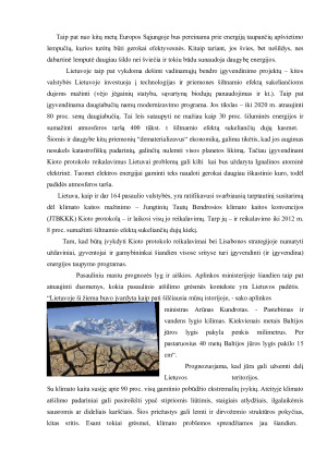 Klimato kaita priežastys, pasekmės ir žmogaus vaidmuo jų mažinime. Paveikslėlis 10