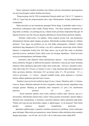 Klimato kaita priežastys, pasekmės ir žmogaus vaidmuo jų mažinime. Paveikslėlis 3