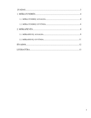 Miškatundrių ir miškapievių biomų augalija bei gyvūnija. Paveikslėlis 2