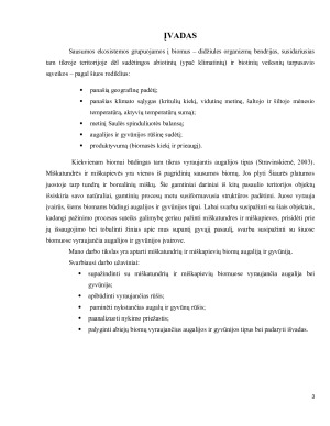 Miškatundrių ir miškapievių biomų augalija bei gyvūnija. Paveikslėlis 3