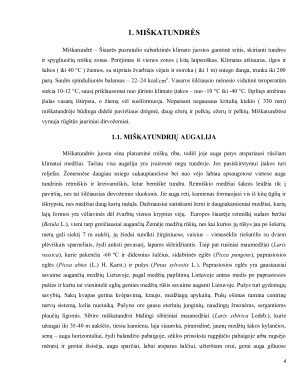 Miškatundrių ir miškapievių biomų augalija bei gyvūnija. Paveikslėlis 4