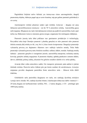 Linijiniai taršos šaltiniai ir jų oro taršos modeliavimo ypatumai. Paveikslėlis 5