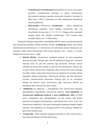 Chromosomų mutacijos. Paveikslėlis 8