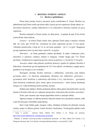 KLIMATO POVEIKIS CHEMINIAMS PROCESAMS BIOSFEROJE. Paveikslėlis 4