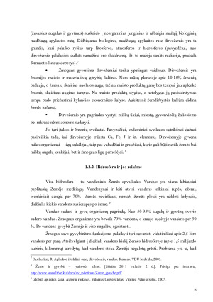 KLIMATO POVEIKIS CHEMINIAMS PROCESAMS BIOSFEROJE. Paveikslėlis 6