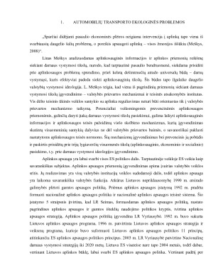 Lengvųjų automobilių parko atnaujinimo ekologiniai aspektai Lietuvoje. Paveikslėlis 2