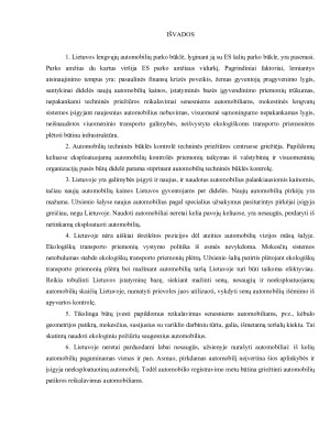 Lengvųjų automobilių parko atnaujinimo ekologiniai aspektai Lietuvoje. Paveikslėlis 8